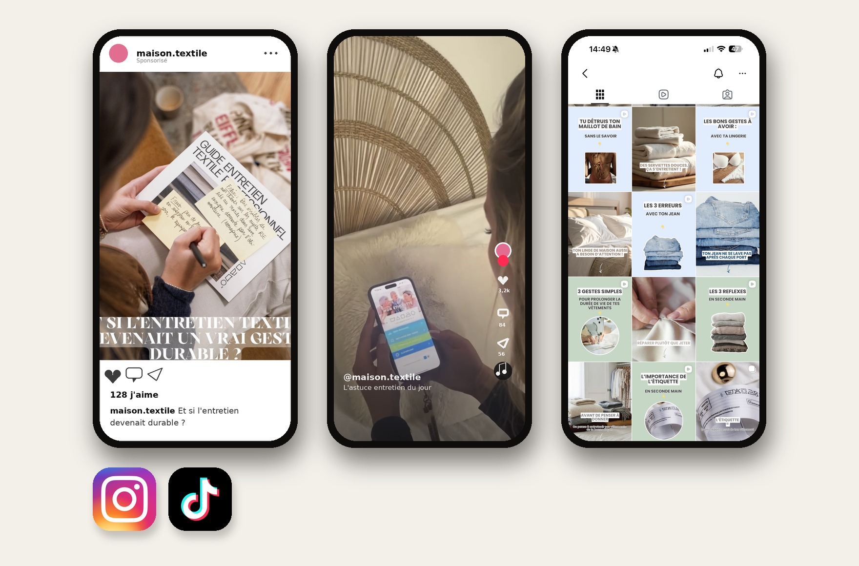 Contenus Instagram créés pour Cofreet
