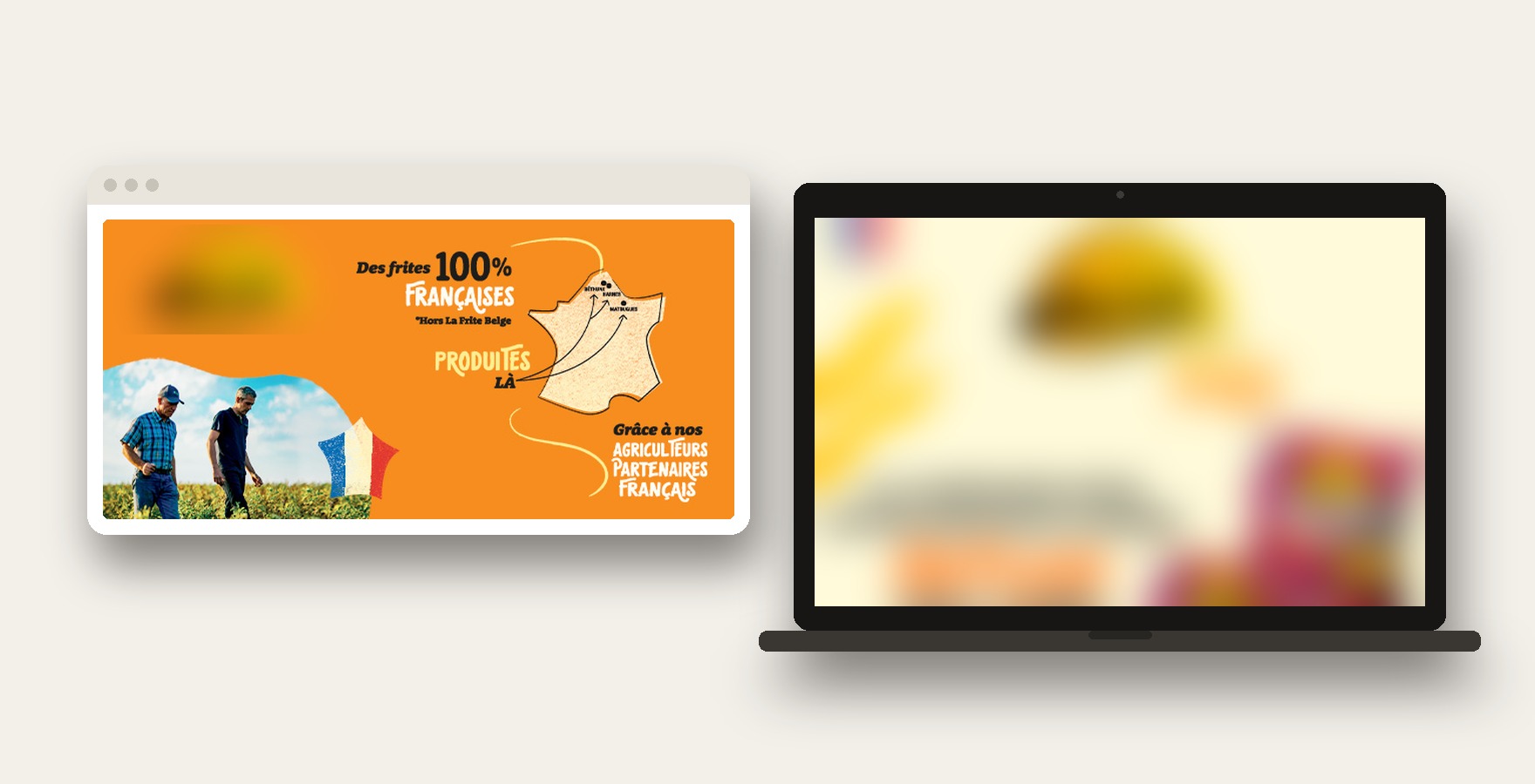 Bannière web et newsletters créées pour un acteur de la grande distribution